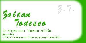 zoltan todesco business card